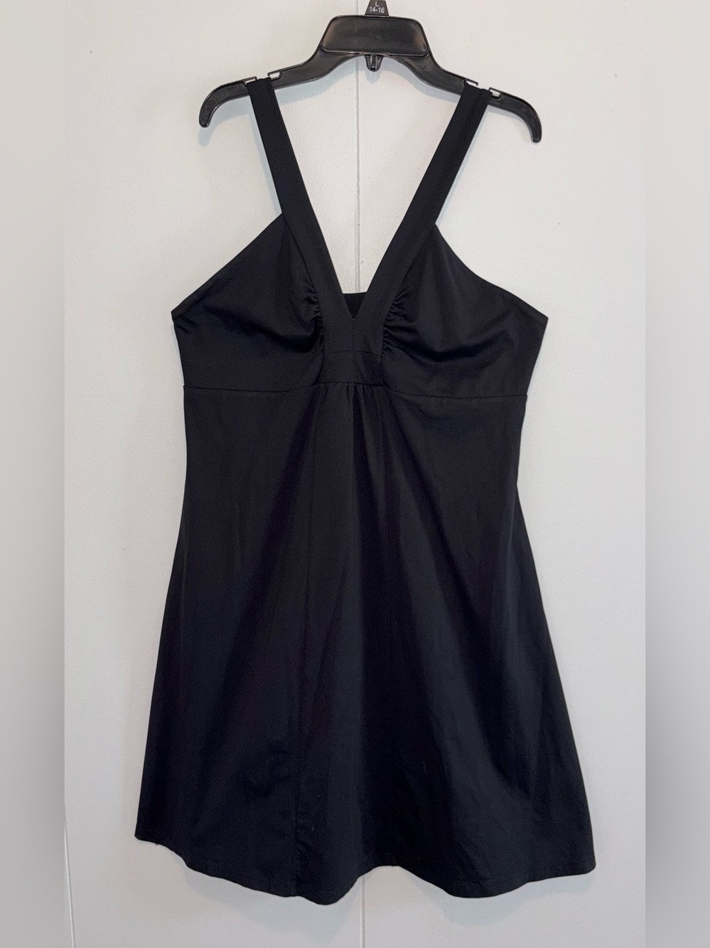 Patagonia Black Swim Dress Cover Up Shelf Bra Stretch Beach Resort Size XL